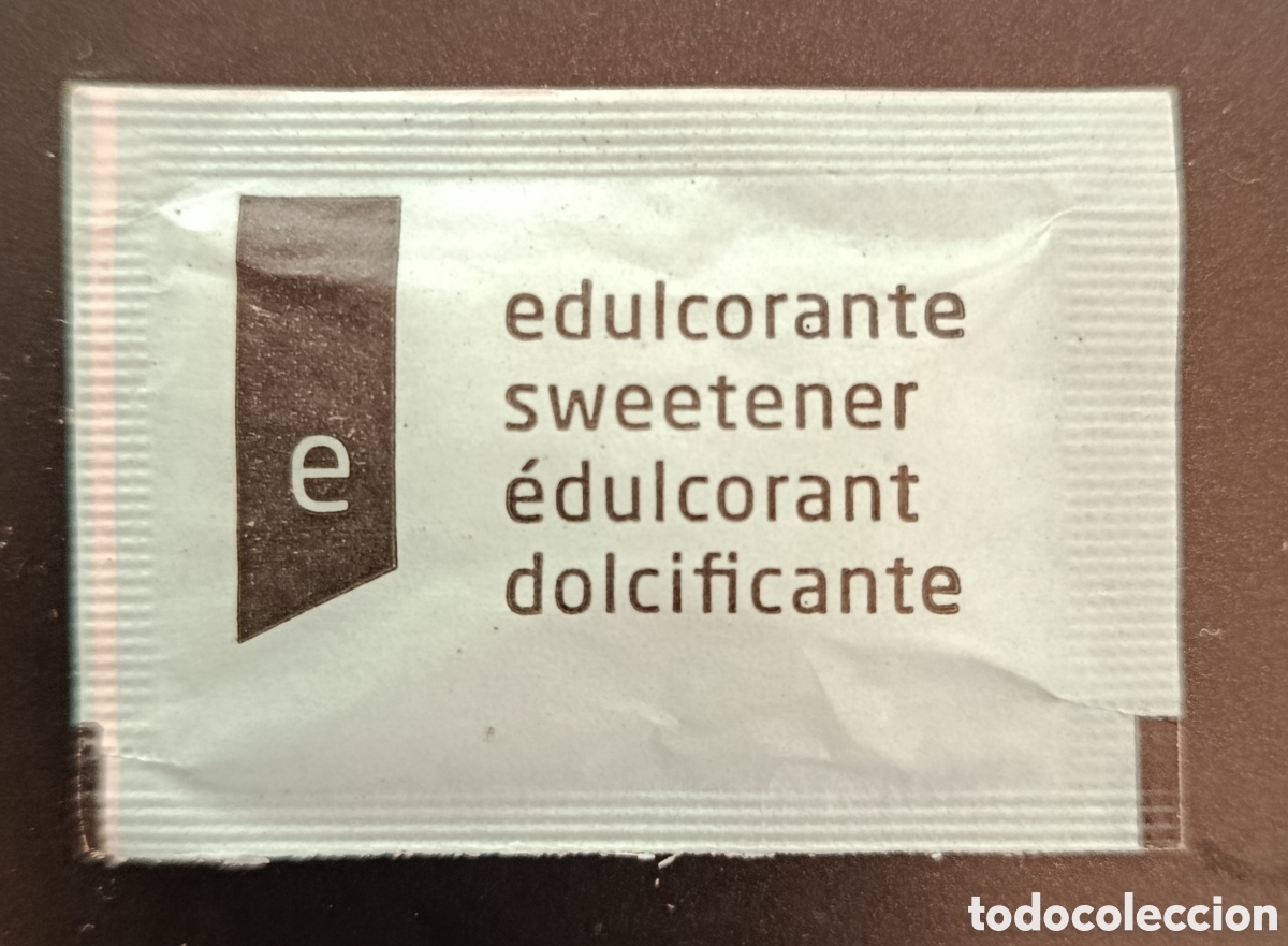 Sobres de az&uacute;car de colecci&oacute;n: SOBRE EDULCORANTE/LLENO