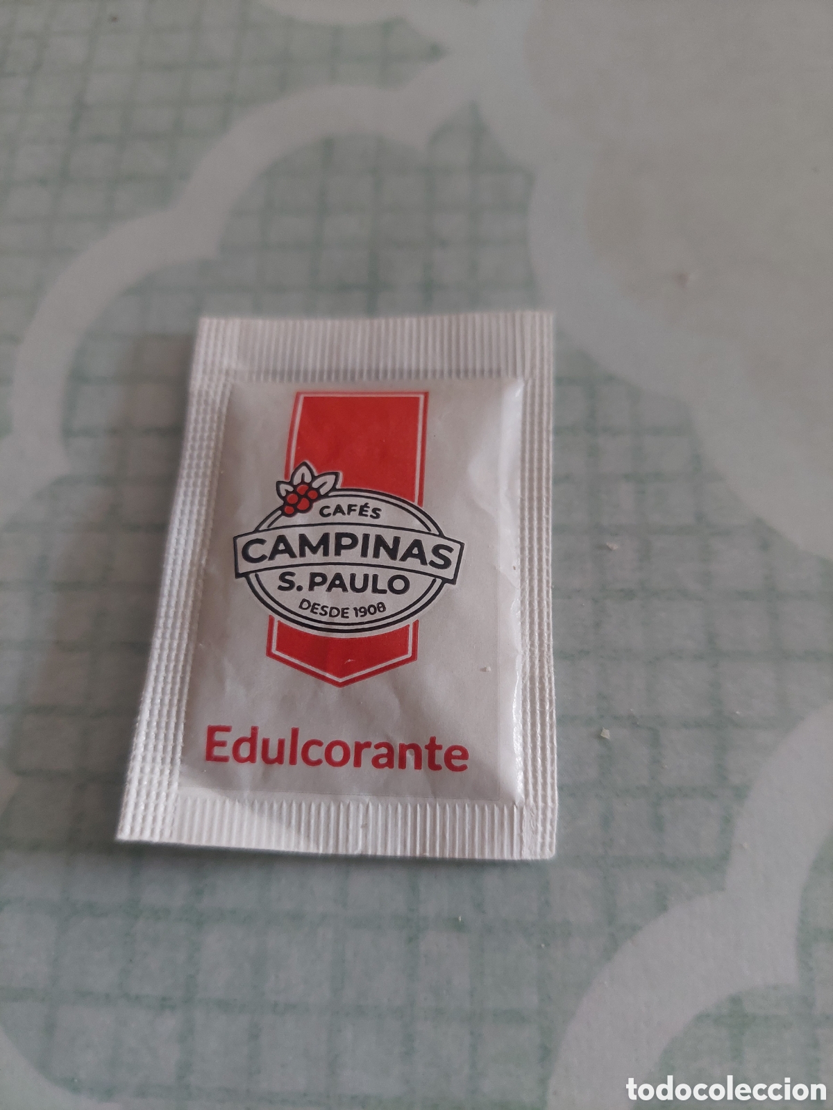 Sobres de az&uacute;car de colecci&oacute;n: SACARINA ENDULZANTE CAMPINAS S PAULO