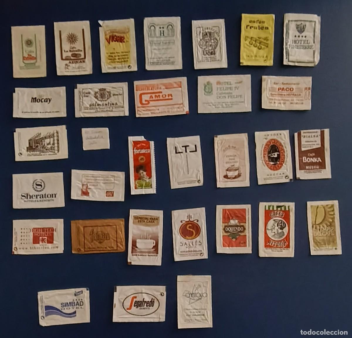 Sobres de az&uacute;car de colecci&oacute;n: Sobres de azucar. 30 Sobres de azucar de Valladolid ciudad.