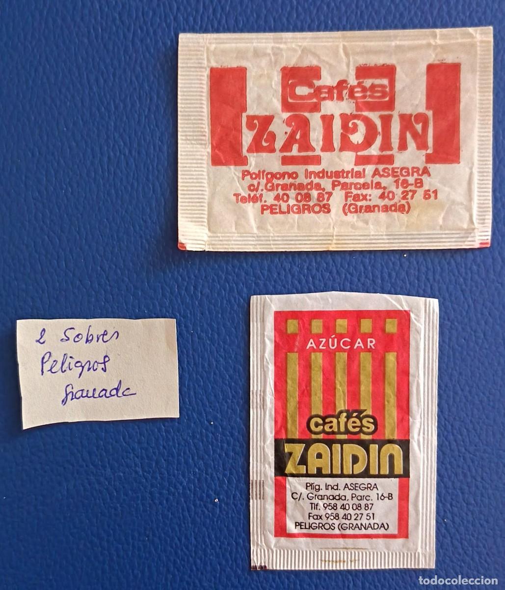 Sobres de az&uacute;car de colecci&oacute;n: Sobres de azucar. 2 Sobres de azucar de Peligros, Granada.