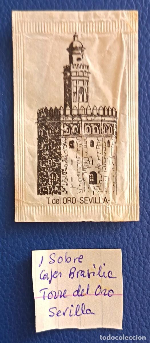 Sobres de az&uacute;car de colecci&oacute;n: Sobres de azucar. Sobre de azucar de Torre del Oro. Sevilla.