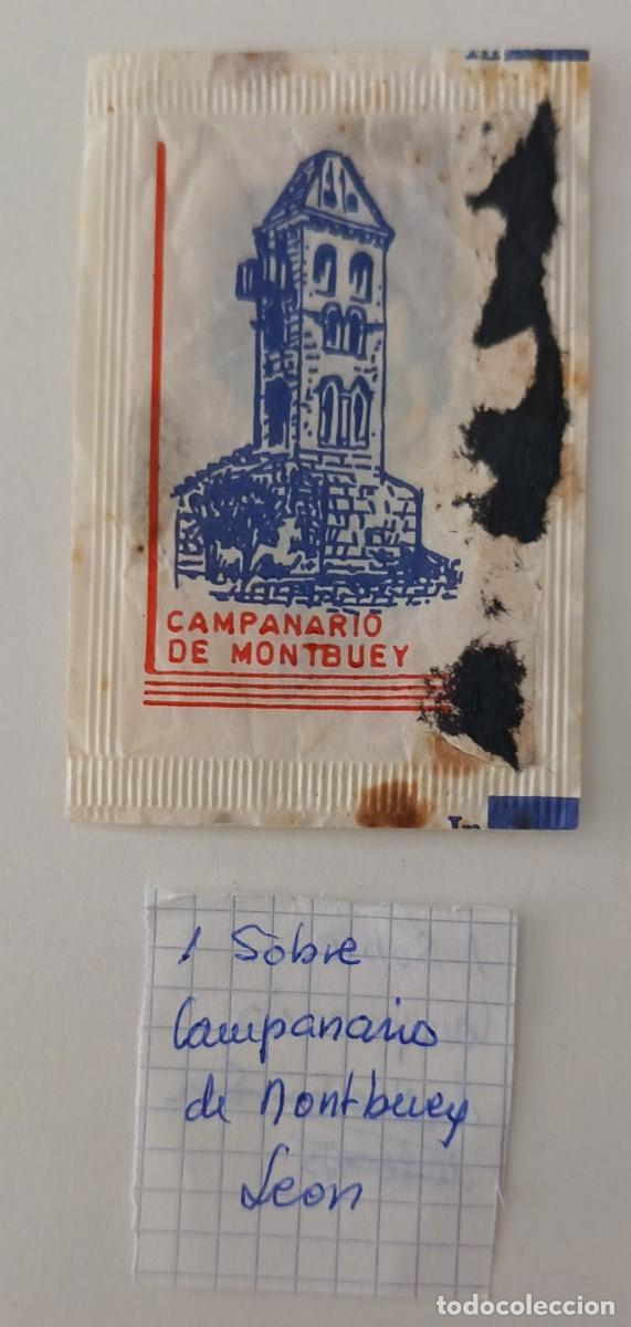 Sobres de az&uacute;car de colecci&oacute;n: Sobres de azucar. Sobre de azucar. Campanario de Montbuey. Leon.