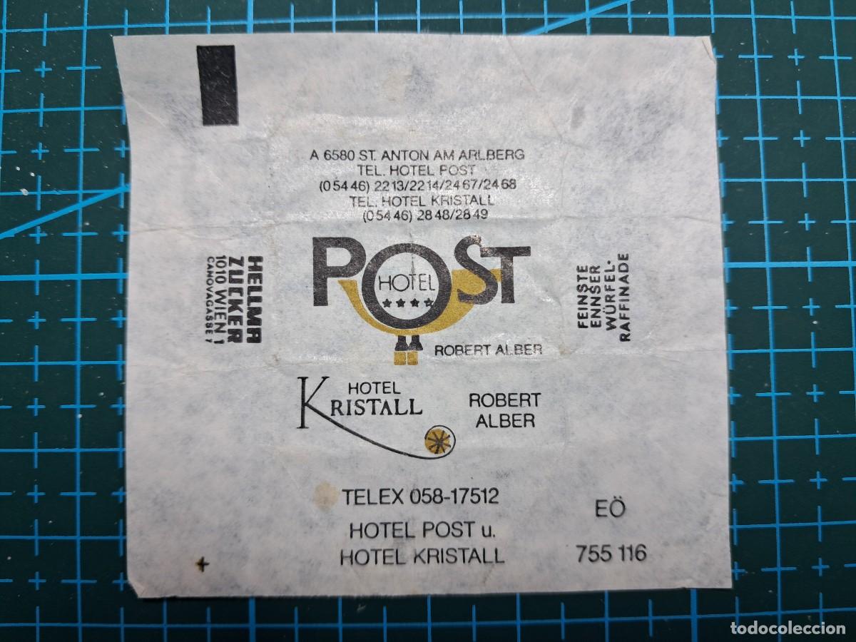 Sobres de az&uacute;car de colecci&oacute;n: 1 azucarillo o sobre de az&uacute;car - Suiza - St.Anton - 1989