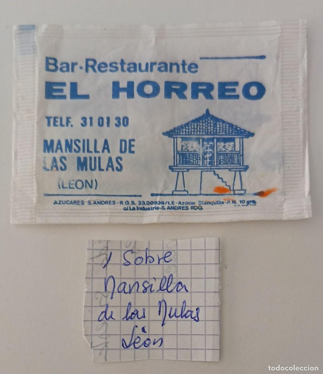 Sobres de az&uacute;car de colecci&oacute;n: Sobres de azucar. Sobre de azucar. Mansilla de las Mulas. Leon.