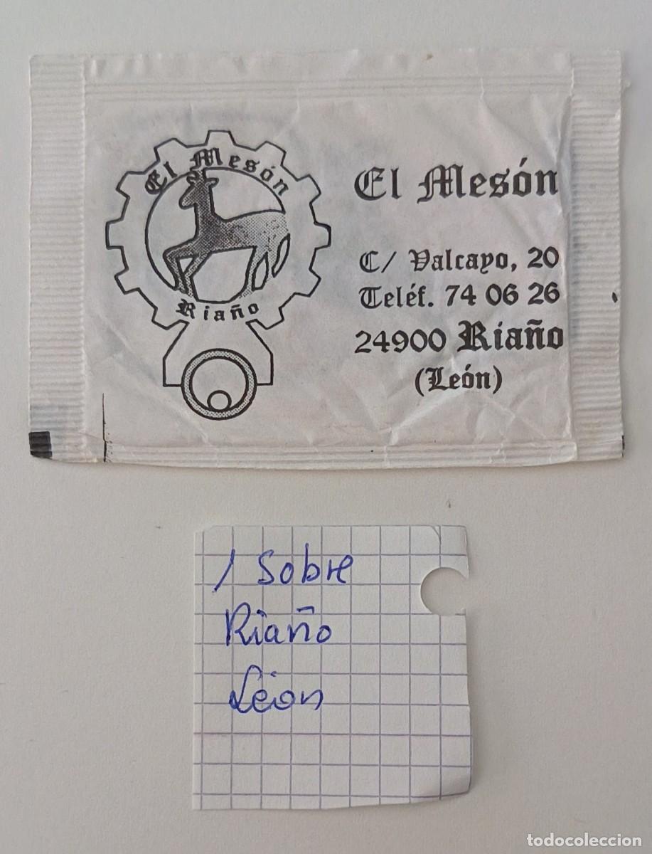 Sobres de az&uacute;car de colecci&oacute;n: Sobres de azucar. Sobre de azucar. El Meson Ria&ntilde;o. Leon.