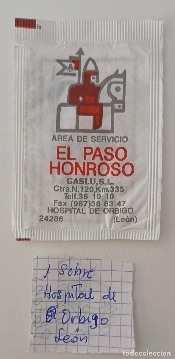 Sobres de az&uacute;car de colecci&oacute;n: Sobres de azucar. Sobre de azucar. Hospital de Orbigo. Leon.