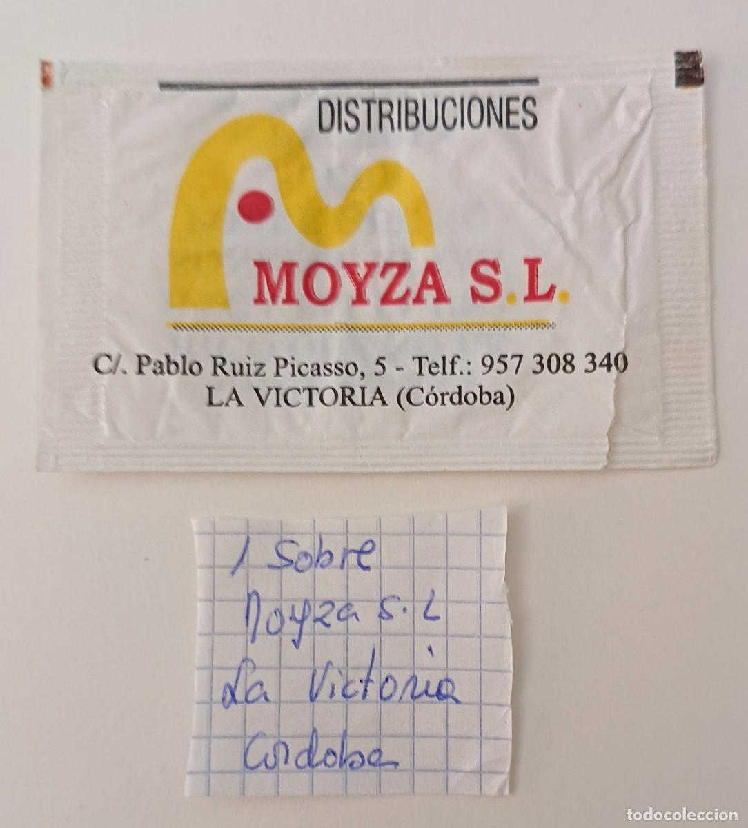 Sobres de az&uacute;car de colecci&oacute;n: Sobres de azucar. Sobre de azucar. Moyza S.L. La Victoria. Cordoba.