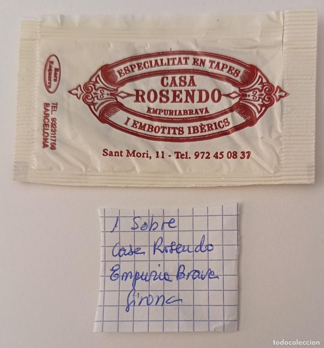 Sobres de az&uacute;car de colecci&oacute;n: Sobres de azucar. Sobre de azucar. Casa Rosendo. Empuria Brava. Girona.