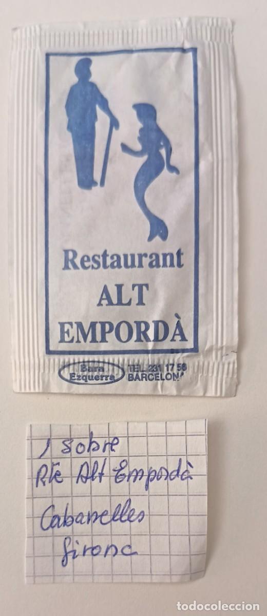 Sobres de az&uacute;car de colecci&oacute;n: Sobres de azucar. Sobre de azucar. Restaurant Alt Emporda. Cabanelles. Girona.