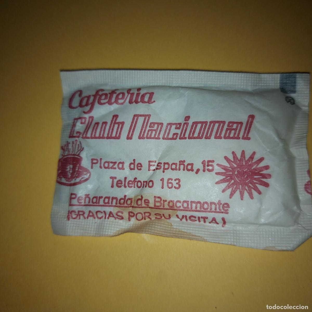 Sobres de az&uacute;car de colecci&oacute;n: SOBRE DE AZUCAR, CAFETERIA CLUB NACIONAL