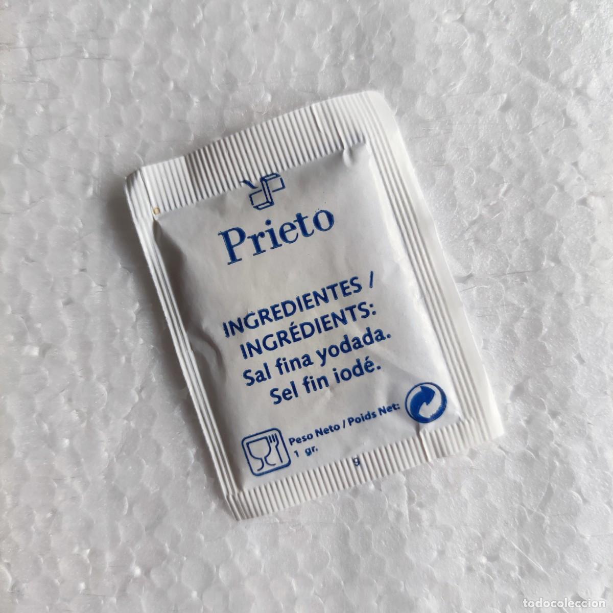Sobres de az&uacute;car de colecci&oacute;n: SOBRE SAL LLENO - PRIETO - Foto 2