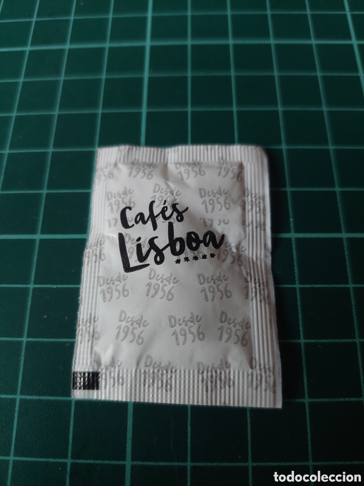 Sobres de az&uacute;car de colecci&oacute;n: CAFES LISBOA SACARINA ENDULZANTE CAF&Eacute;S ETIQUETAS