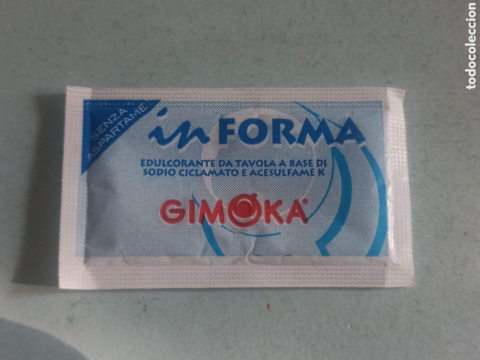 Sobres de az&uacute;car de colecci&oacute;n: 1 sobre edulcorante lleno - Gimoka - Pedido m&iacute;nimo 3 &euro;