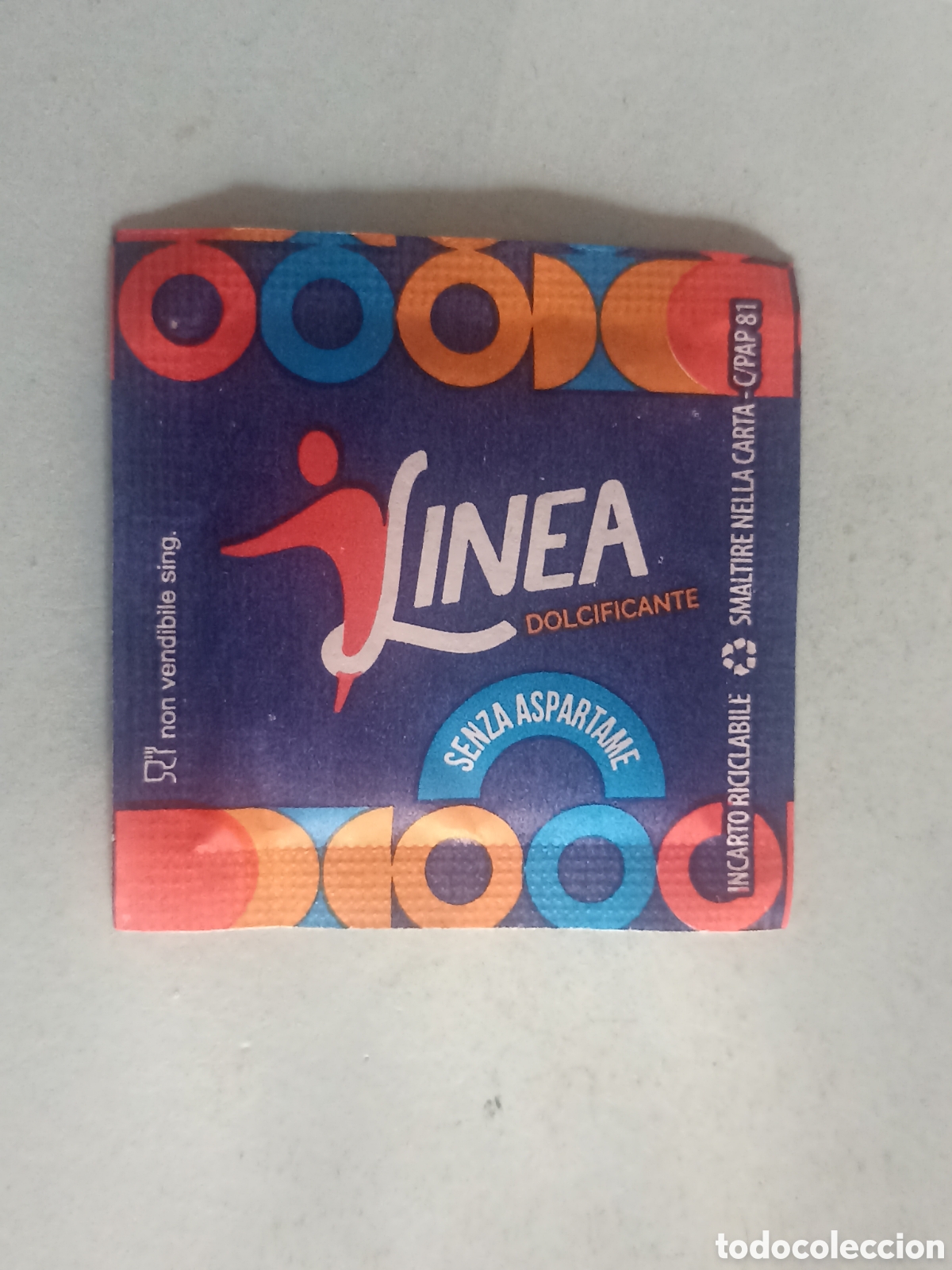 Sobres de az&uacute;car de colecci&oacute;n: 1 sobre edulcorante lleno - Linea - Pedido m&iacute;nimo 3 &euro;