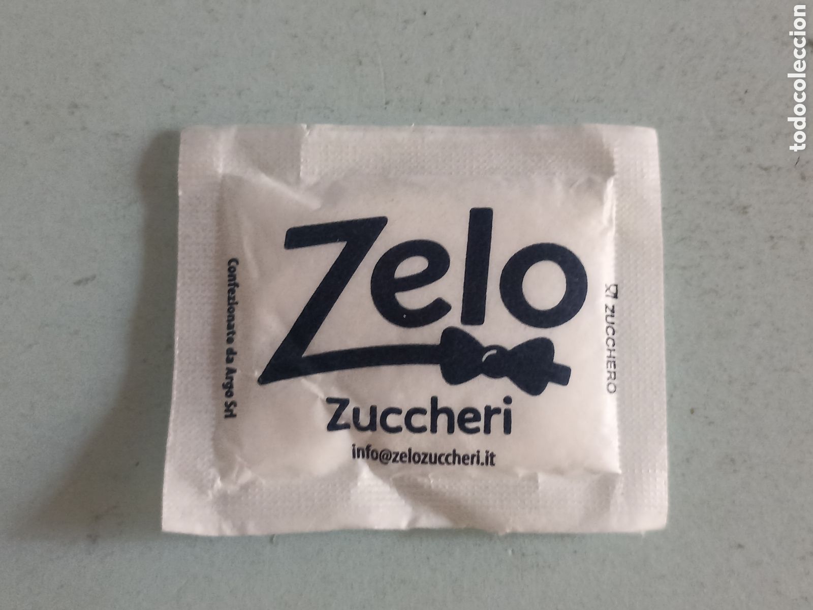 Sobres de az&uacute;car de colecci&oacute;n: 1 sobre edulcorante lleno - Zelo - Pedido m&iacute;nimo 3 &euro;