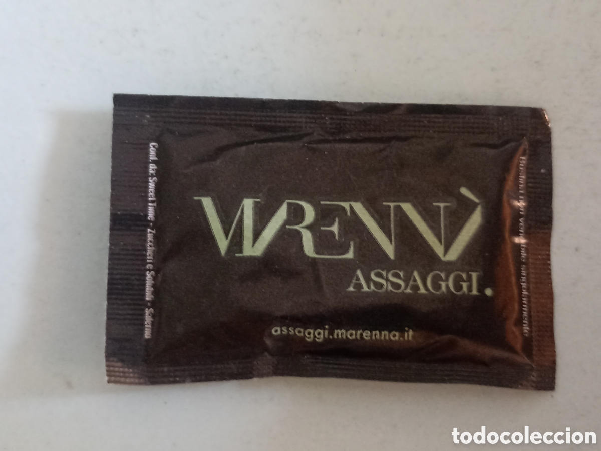Sobres de az&uacute;car de colecci&oacute;n: 1 sobre edulcorante lleno - Wrenn Assaggi - Pedido m&iacute;nimo 3 &euro;