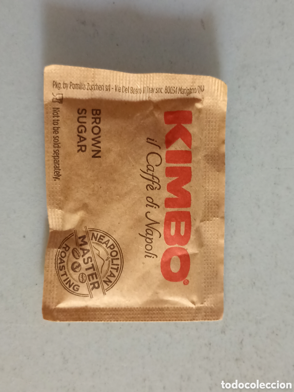 Sobres de az&uacute;car de colecci&oacute;n: 1 azucarillo lleno - Kimbo Il Caffe di Napoli - Pedido m&iacute;nimo 3 &euro;