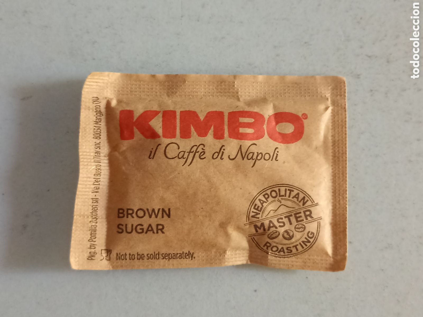 Sobres de az&uacute;car de colecci&oacute;n: 1 azucarillo lleno - Kimbo Il Caffe di Napoli - Pedido m&iacute;nimo 3 &euro;