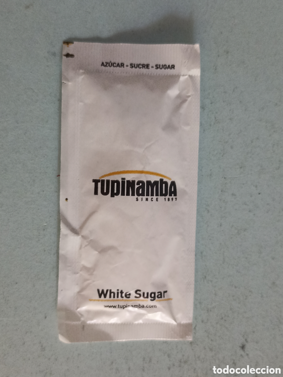 Sobres de az&uacute;car de colecci&oacute;n: 1 azucarillo lleno - Tupinamba - Pedido m&iacute;nimo 3 &euro;