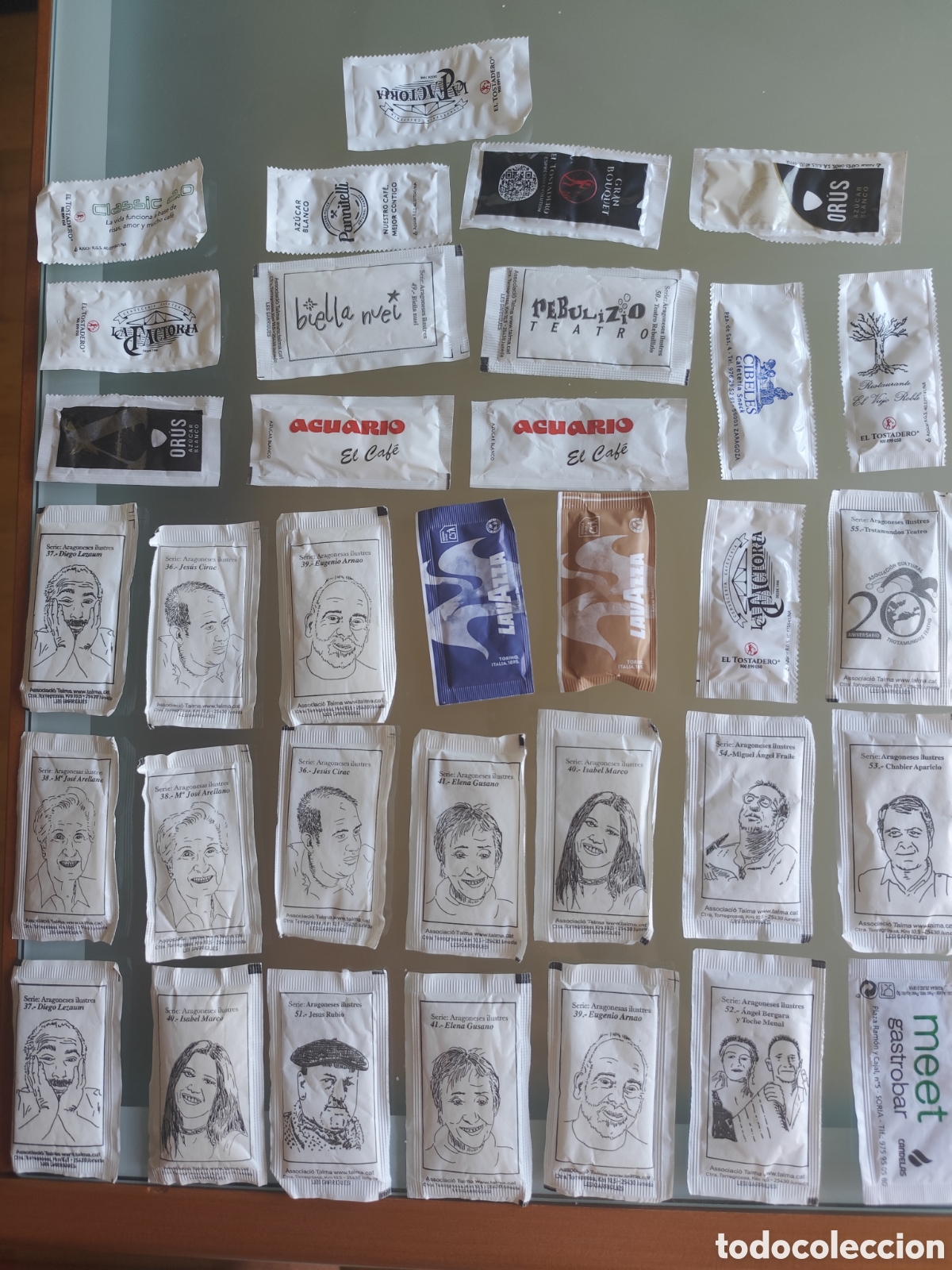 Sobres de az&uacute;car de colecci&oacute;n: 34 azucarillos de Espa&ntilde;a - Foto 1