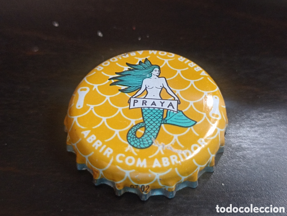 Pacotes de A&ccedil;&uacute;car de cole&ccedil;&atilde;o: Chapa cerveza Praya Brasil