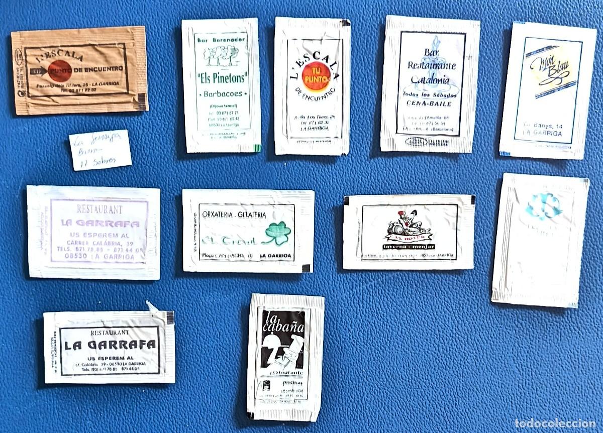 Sobres de az&uacute;car de colecci&oacute;n: Sobres de azucar. 11 Sobres de azucar. La Garriga. Barcelona. 2 Abiertos como un libro.