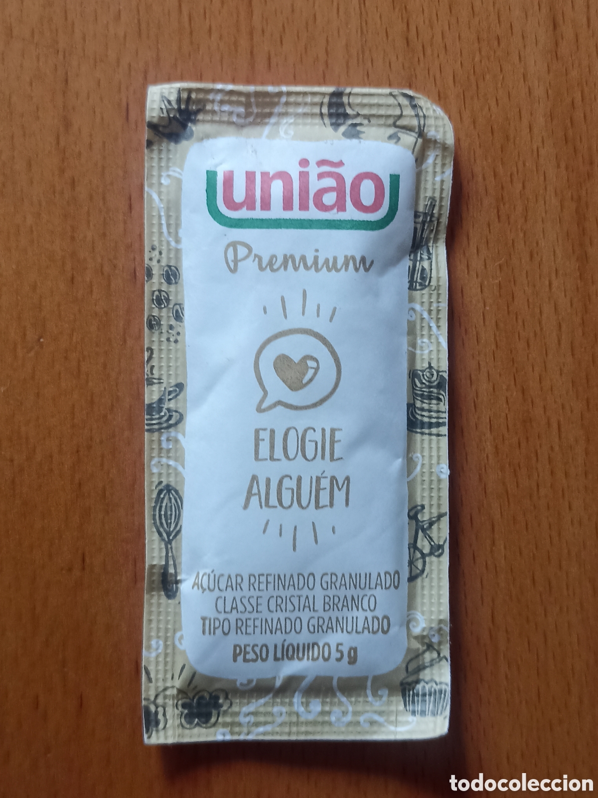 Sobres de az&uacute;car de colecci&oacute;n: 1 Azucarillo lleno - Uniao - Pedido m&iacute;nimo 3 &euro;
