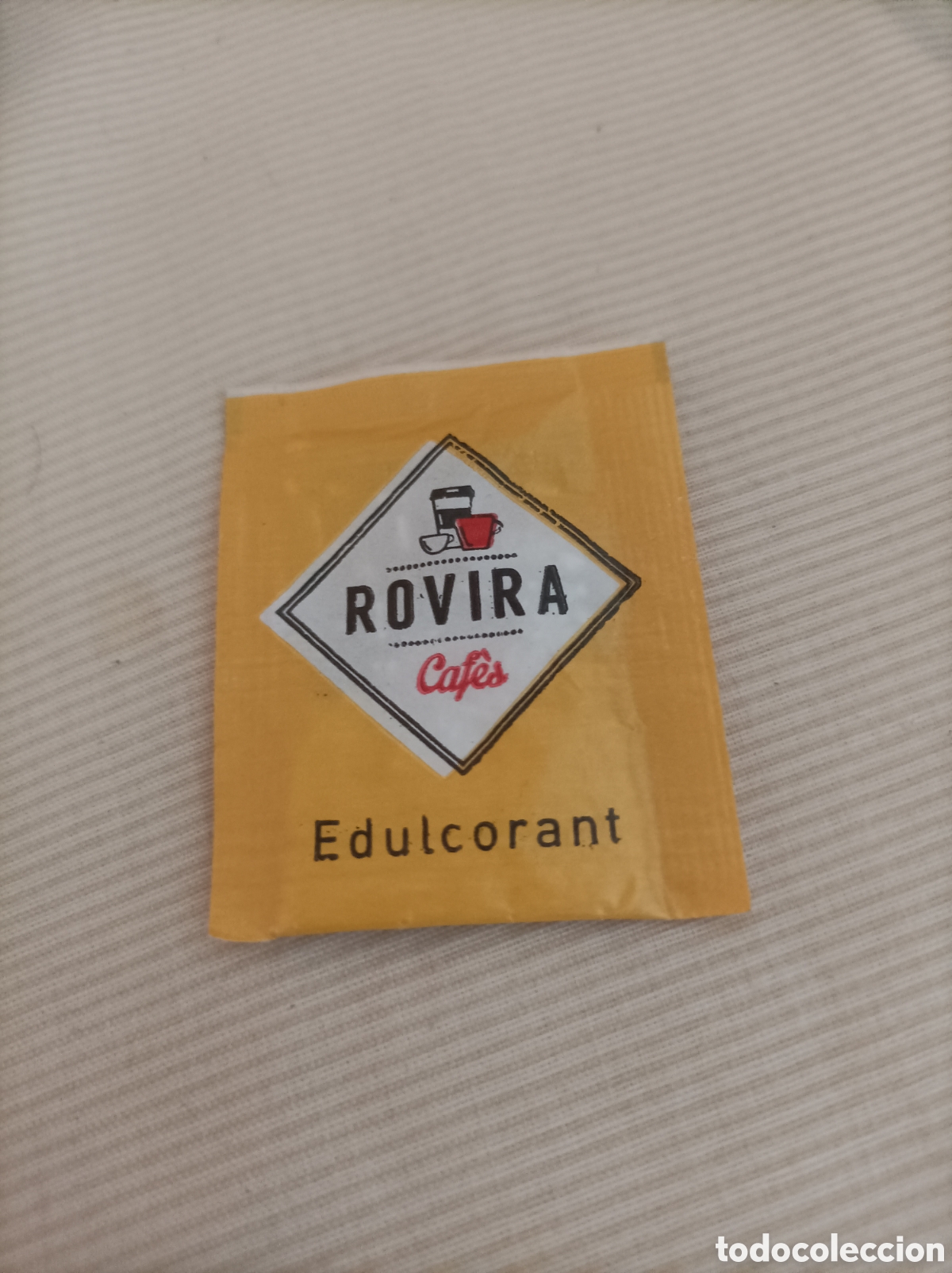 Sobres de az&uacute;car de colecci&oacute;n: EDULCORANTE SACARINA ROVIRA CAF&Eacute;S EDULCORANT