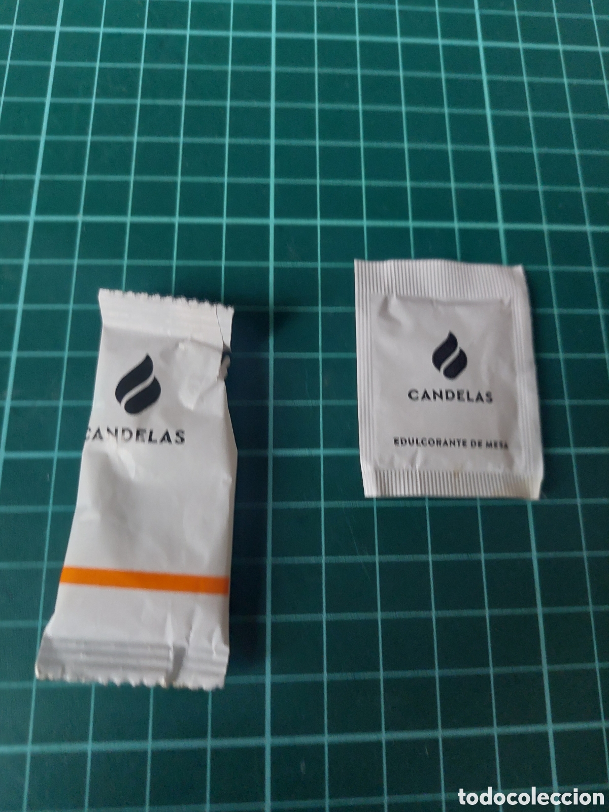 Sobres de az&uacute;car de colecci&oacute;n: CANDELAS CAFES LUGO ENDULZANTE Y SOBRE AZ&Uacute;CARES LLENOS