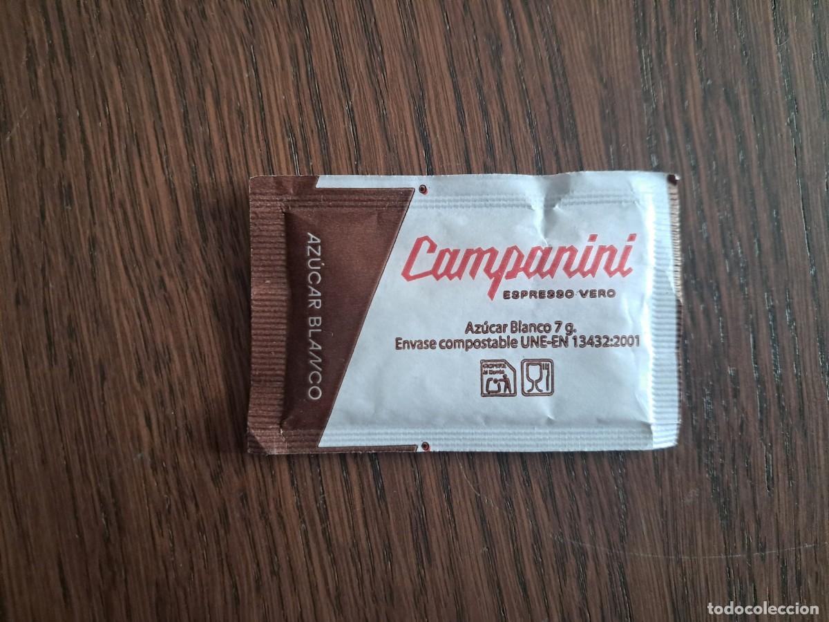 Sobres de az&uacute;car de colecci&oacute;n: sobre de az&uacute;car vac&iacute;o publicitario, campanini. - Foto 1
