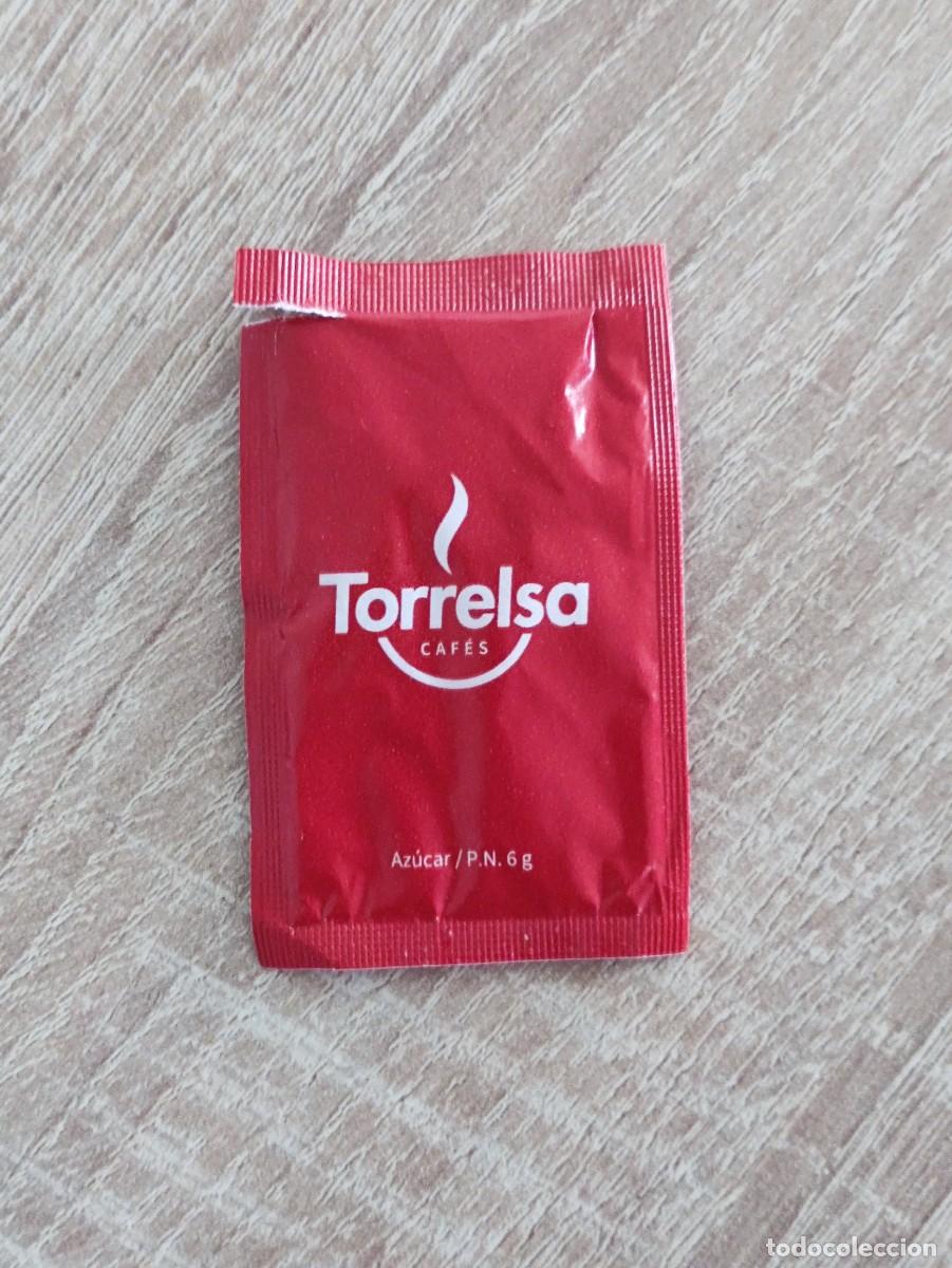 Sobres de az&uacute;car de colecci&oacute;n: SOBRE VACIO AZUCAR - CAFES TORRELSA - Foto 2