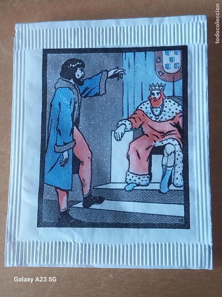 Bustine di zucchero di collezione: SIDUL 500 A&Ntilde;OS DESCUBRIMIENTOS PORTUGESES SOBRE AZUCAR VAC&Iacute;O PORTUGAL 6.8X5.4CMS