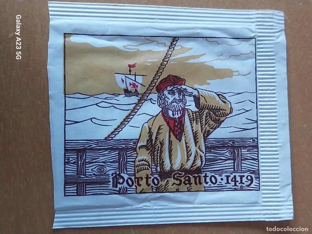 Sobres de az&uacute;car de colecci&oacute;n: SORES 500 A&Ntilde;OS DESCUBRIMIENTOS PORTUGUESE PORTO SANTO 1419 SOBRE AZUCAR 6X5.4CMS VAC&Iacute;O PORTUGAL