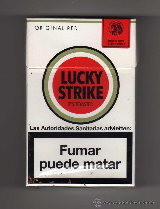 cajetilla vacía de lucky strike original red - Buy Antique and collectible  cigarette packs on todocoleccion