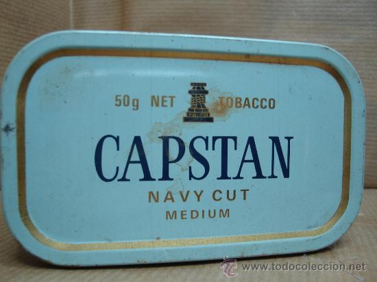 Paquetes de tabaco: LATA DE TABACO - CAPSTAN NAVY CUT MEDIUM - 50GRS - VACIA - Foto 1