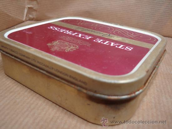 Paquetes de tabaco: LATA DE TABACO - STATE EXPRESS ROUNDELS - 50GRS -VACIA - Foto 2