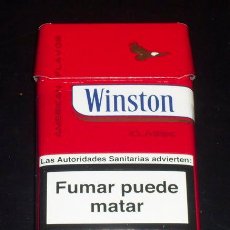 Paquetes de tabaco: WINSTON CAJA DURA - PAQUETE DE TABACO VACIO. Lote 27698491