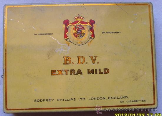 Paquetes de tabaco: B.D.V. EXTRA MILD - GODFREY PHILLIPS LONDON - Foto 1
