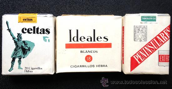 Lote 3 Paquetes Tabaco Tabacalera Celtas Cortos Sold Through