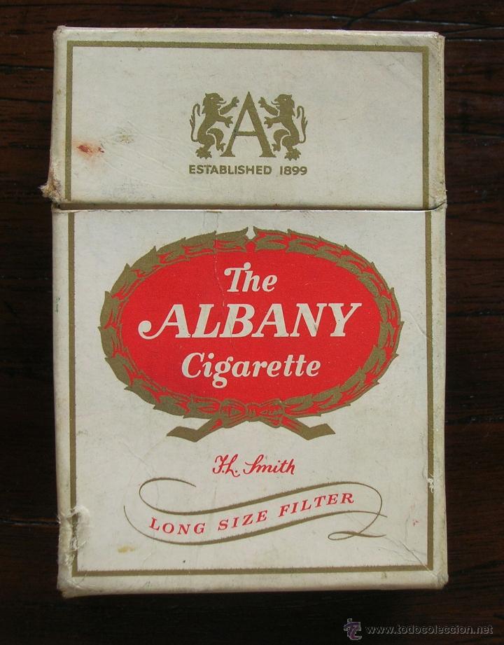 antigua cajetilla the albany cigarrette (vacia)