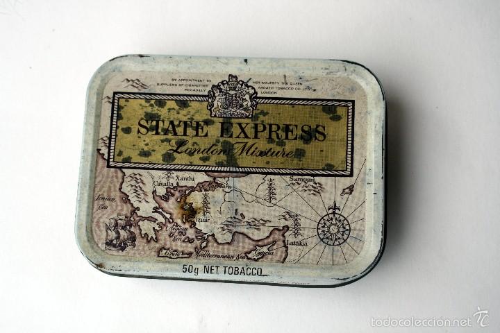 Paquetes de tabaco: Caja met&aacute;lica de tabaco State Express. - Foto 1