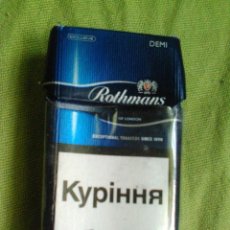 Paquetes de tabaco: PAQUETE TABACO CAJETILLA ROTHMANS DE RUSIA VACIO.