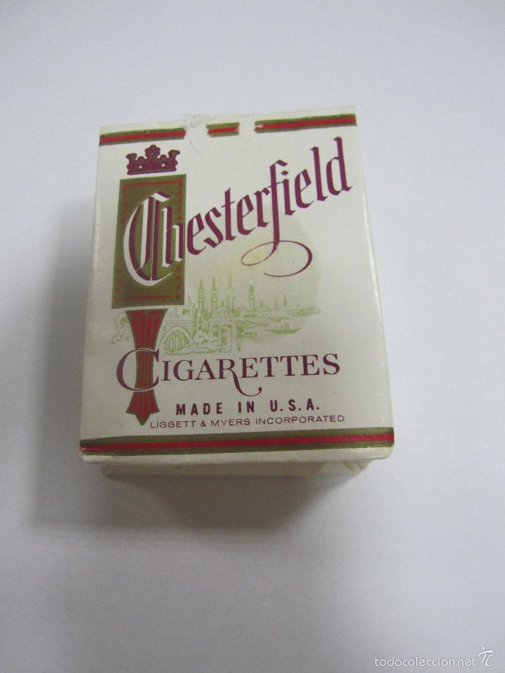 Paquetes de tabaco: PAQUETE DE TABACO. VACIO. EL DE LA FOTO. CHESTERFIELDS - Foto 1