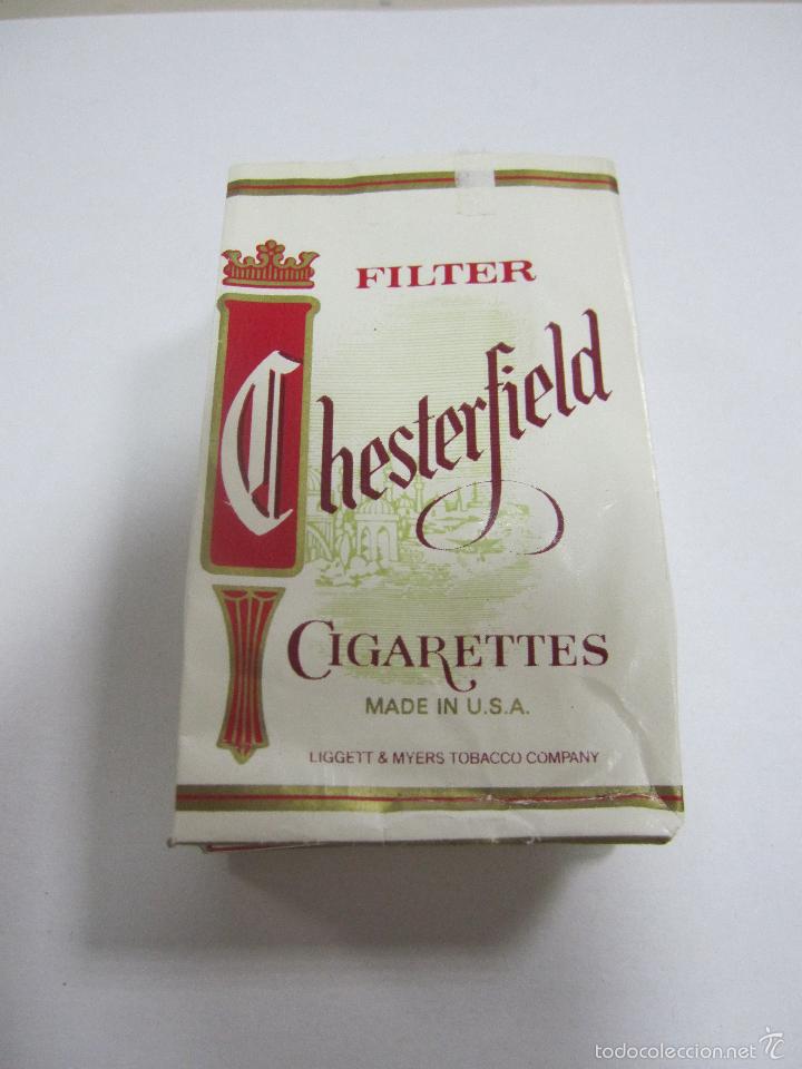 Paquetes de tabaco: PAQUETE DE TABACO. VACIO. EL DE LA FOTO. CHESTERFIELDS - Foto 1