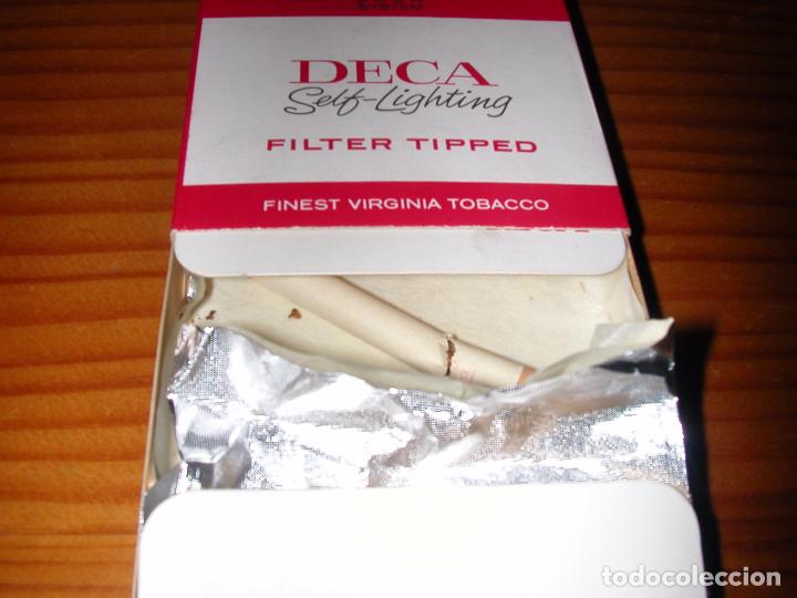 paquete cigarrillos autoencendido deca años 60