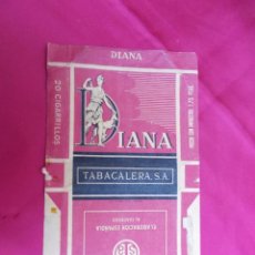 Paquetes de tabaco: DIANA. ELABORACION ESPAÑOLA AL CUADRADO. TABACALERA S.A. 20 CIGARRILLOS. 1,75 PTS. 