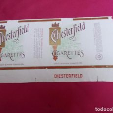 Paquetes de tabaco: CHESTERFIELD . 20 CIGARETTES. MADE IN USA.
