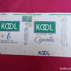 Paquetes de tabaco: KOOL . 20 CIGARETTES. MADE IN USA.