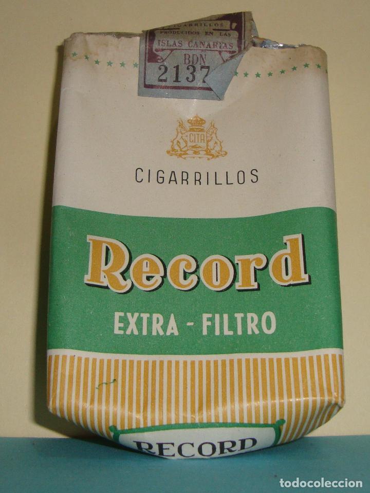 Paquetes de tabaco: PAQUETE TABACO PAPEL VACIO RECORD - Foto 1