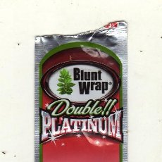 Paquetes de tabaco: PAQUETE VACÍO DE BLUNT WRAP DOUBLE PLATINUM - 2 X CIGAR WRAPS -. Lote 86189276